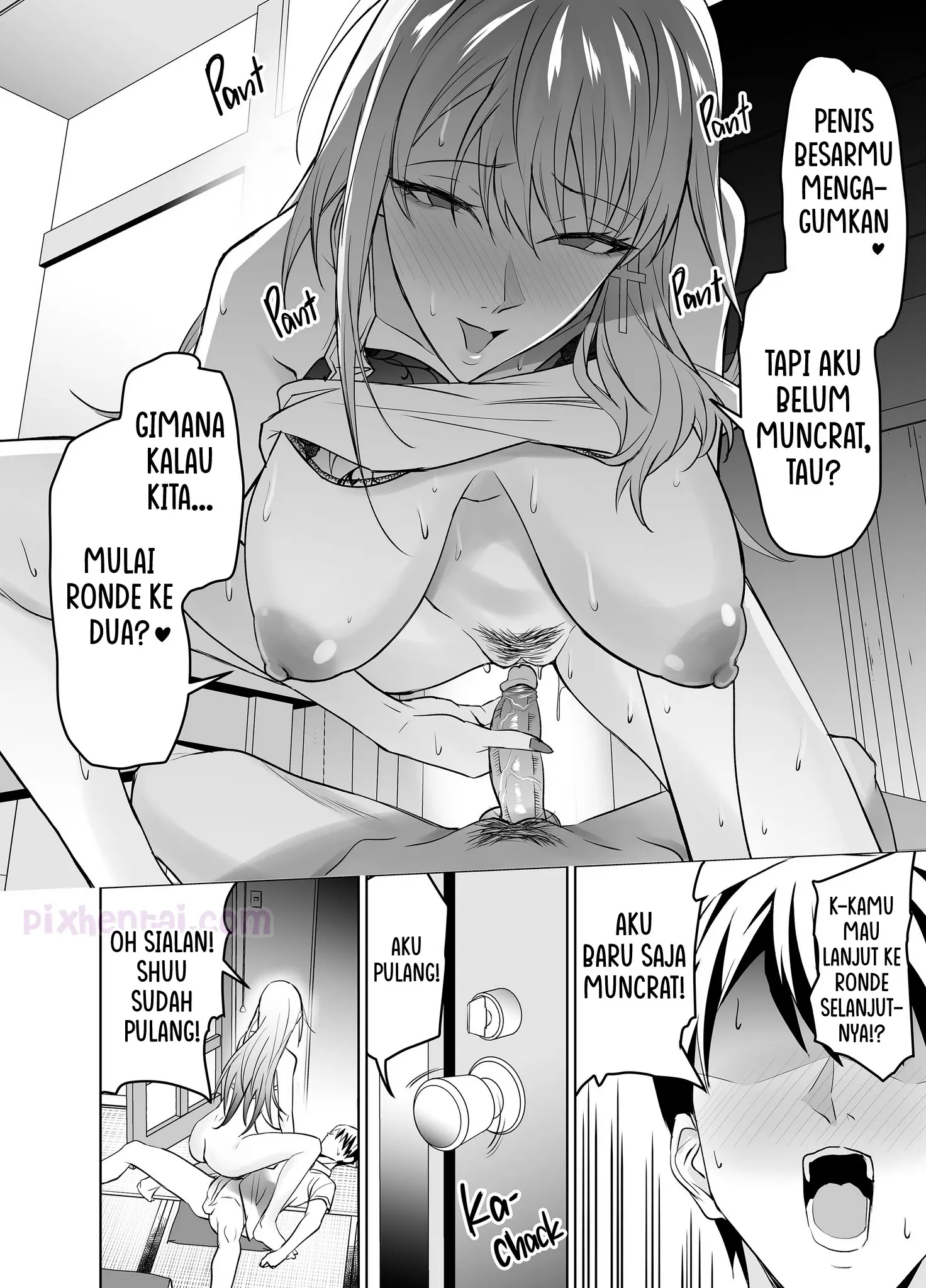 Komik hentai xxx manga sex bokep Tomodachi no Gal Mama Batsu Ichi Bakunyuu wa Musuko ni Kakurete Ore no Dekachin wo Kuimakuru 29